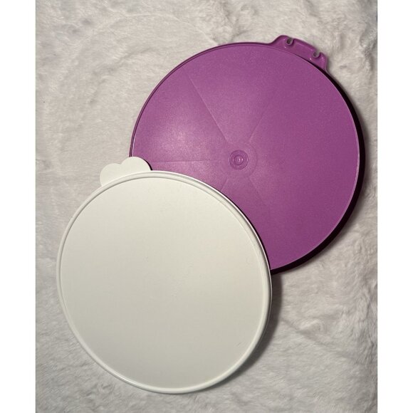 Vtg Purple Tupperware Large Divided Serving Tray-Vegetables, Veggies, Condiment - Picture 2 of 2